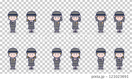 男女の幼稚園児 05 121023691