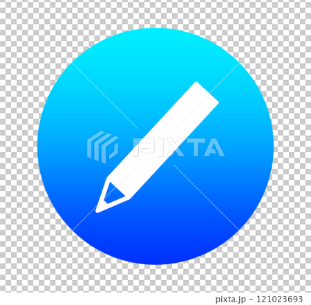 Blue gradient pencil mark 121023693