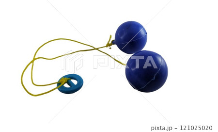 Lato-lato is a type of traditional game that can be found in Indonesia. Isolated on white background. 121025020