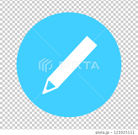 Simple light blue pencil mark 121025111