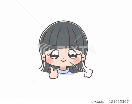 ドヤ顔な若い女の子 121025367