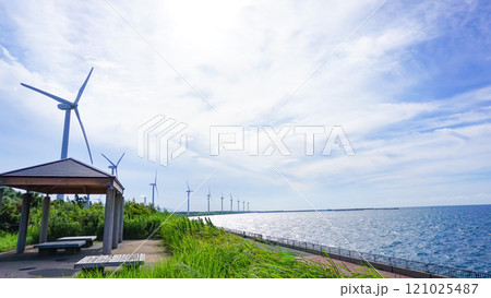 福岡県北九州市若松区の響灘北緑地 福岡県北九州市若松区の響灘北緑地 121025487