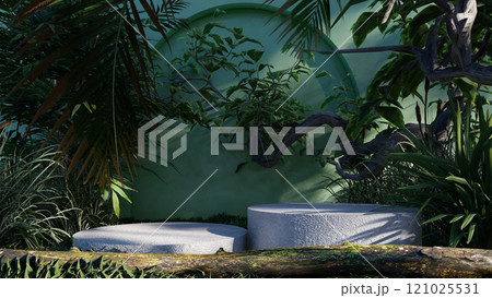 nature background product forest empty green natural display podium cosmetic. beauty platform summer pedestal stage stand outdoor texture plant tropical. tree stone leaf garden promotion fresh mockup nature background product forest empty green natural display podium cosmetic. beauty platform summer pedestal stage stand outdoor texture plant tropical. tree stone leaf garden promotion fresh mockup 121025531