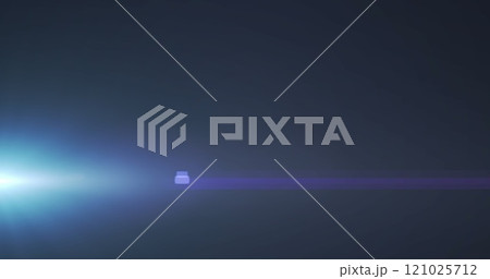 Image of light trails and spots over black background Image of light trails and spots over black background 121025712