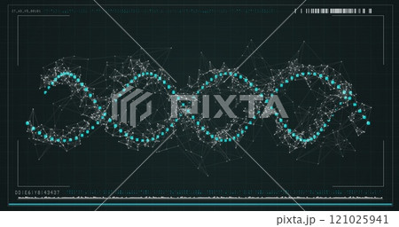 Digitally generated dna structure 121025941