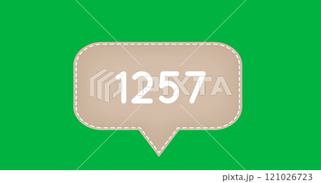 Counting numbers in a chat box 4k Counting numbers in a chat box 4k 121026723