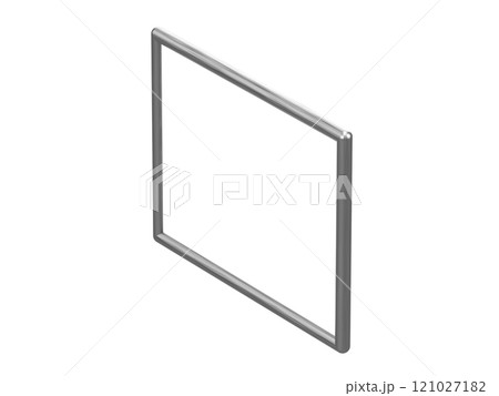 ステンレスフレームのホワイトボードの3Dイラスト 121027182