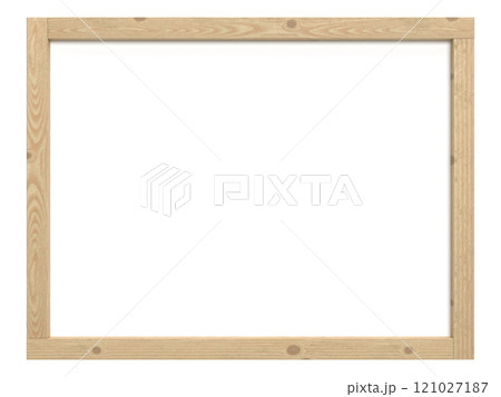 木製フレームのホワイトボードの3Dイラスト 木製フレームのホワイトボードの3Dイラスト 121027187