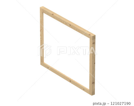 木製フレームのホワイトボードの3Dイラスト 121027190