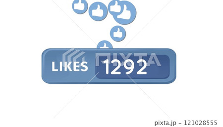 Like icons and numbers 4k 121028555