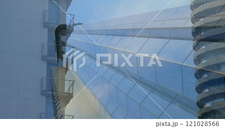 Modern buildings 4k 121028566