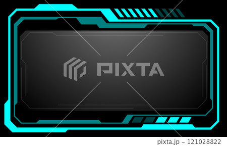 HUD frames blue grey user interface elements design modern technology futuristic control panel screen digital hologram window gaming menu touching cyber monitor set on black background vector HUD frames blue grey user interface elements design modern technology futuristic control panel screen digital hologram window gaming menu touching cyber monitor set on black background vector 121028822
