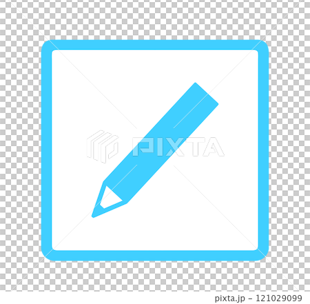 Simple light blue pencil mark Simple light blue pencil mark 121029099