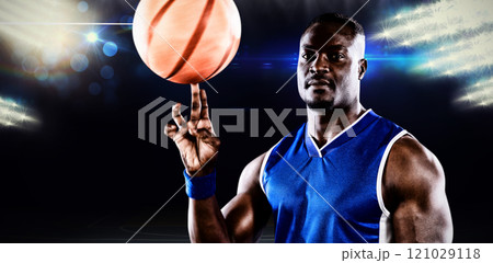 Composite image of basketball player Composite image of basketball player 121029118