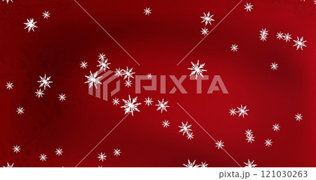 Image of snow on red background Image of snow on red background 121030263