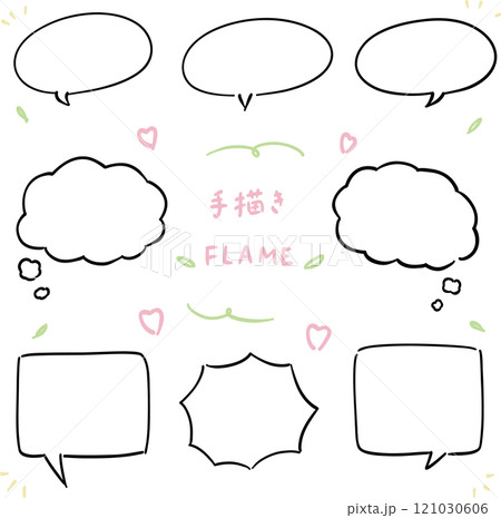 吹き出しセット 121030606