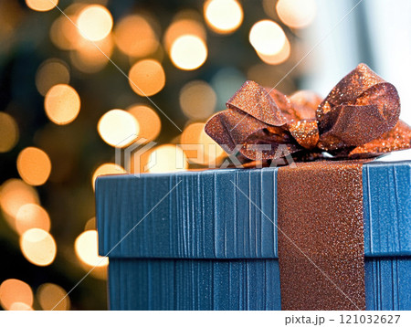 close up of Christmas gift 121032627
