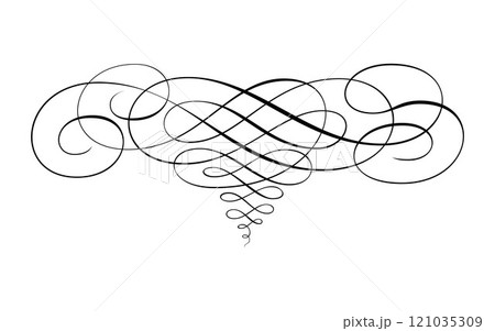 Abstract arabic Vintage Decorative Calligraphy Ornamental Silhouette symbol for tattoo isolated vector illustration 121035309