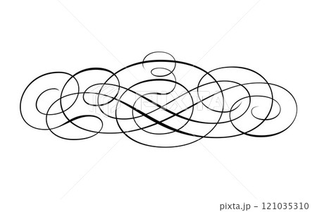 Abstract arabic Vintage Decorative Calligraphy Ornamental Silhouette symbol for tattoo isolated vector illustration 121035310