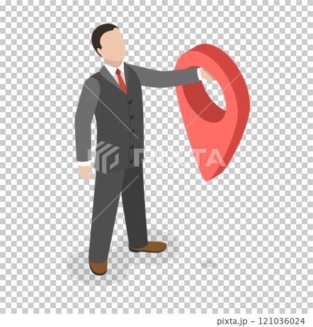 3D Isometric Flat Illustration of Office Relocation. Item 4 3D Isometric Flat Illustration of Office Relocation. Item 4 121036024