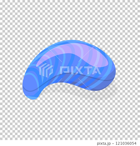 3D Isometric Flat  Set of Seashells. Item 2 121036054