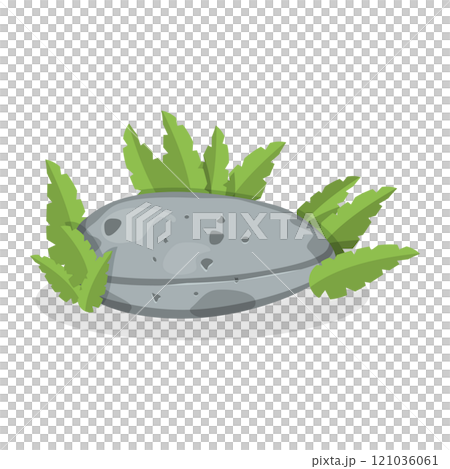 3D Isometric Flat Set of Jungle Stone Signs. Item 1 3D Isometric Flat Set of Jungle Stone Signs. Item 1 121036061