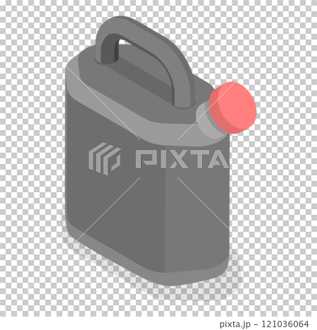 3D Isometric Flat Set of Blank Plastic Canister. Item 1 3D Isometric Flat Set of Blank Plastic Canister. Item 1 121036064