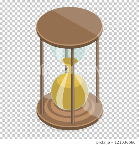 3D Isometric Flat Set of Hourglasses. Item 1 3D Isometric Flat Set of Hourglasses. Item 1 121036066