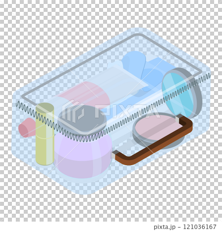 Illustration of Makeup Items Set. Item 2 121036167