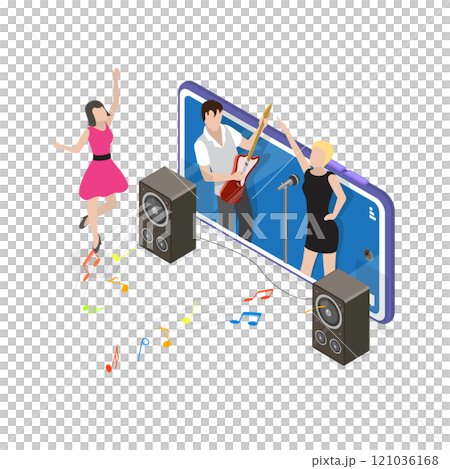 3D Isometric Flat Illustration of Online Tours And Activities. Item 2 3D Isometric Flat Illustration of Online Tours And Activities. Item 2 121036168