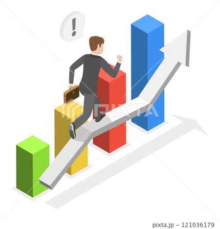 3D Isometric Flat Illustration of Business Strategy. Item 2 3D Isometric Flat Illustration of Business Strategy. Item 2 121036179
