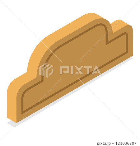 3D Isometric Flat  Set of Signboard Collection. Item 3 121036207