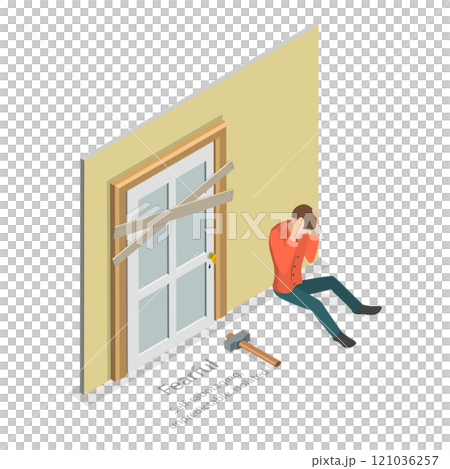 3D Isometric Flat  Illustration of Psychological Types. Item 1 121036257