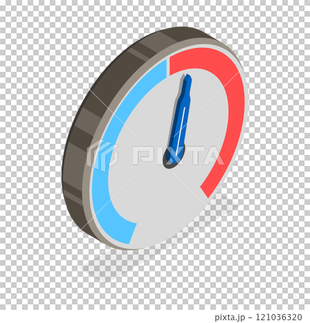 3D Isometric Flat  Set of Meter Set. Item 1 121036320