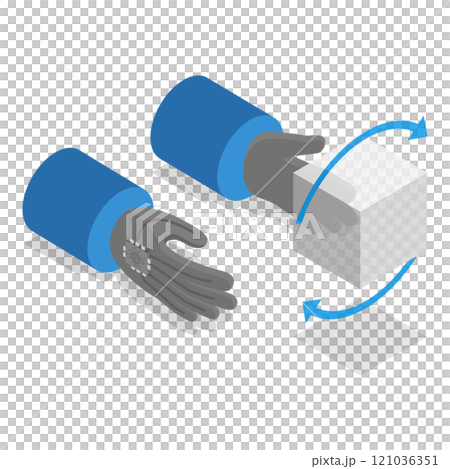 3D Isometric Flat Illustration of Extended Reality. Item 2 3D Isometric Flat Illustration of Extended Reality. Item 2 121036351