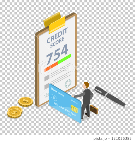 3D Isometric Flat Illustration of Personal Loan. Item 2 3D Isometric Flat Illustration of Personal Loan. Item 2 121036385