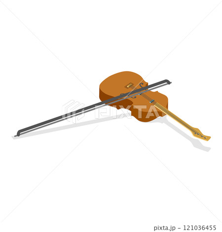 3D Isometric Flat  Illustration of Musical Instruments Collection. Item 3 121036455