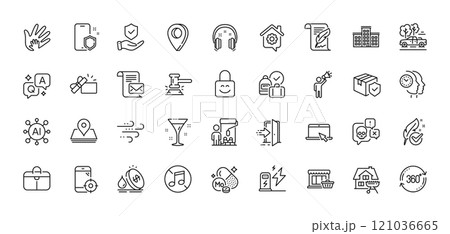 Seo phone, Company and Mail letter line icons pack. AI, Question and Answer, Map pin icons. Painter, Social responsibility, Brand ambassador web icon. Vector 121036665