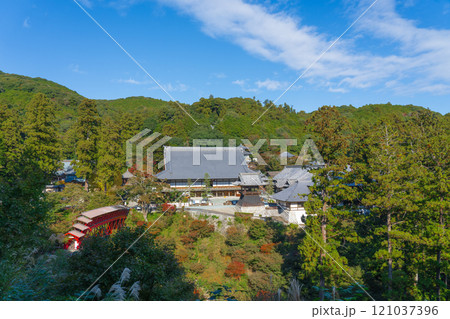 紅葉に包まれた秋の方広寺　静岡県浜松市 121037396
