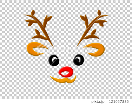 Hand-drawn cute reindeer 121037886