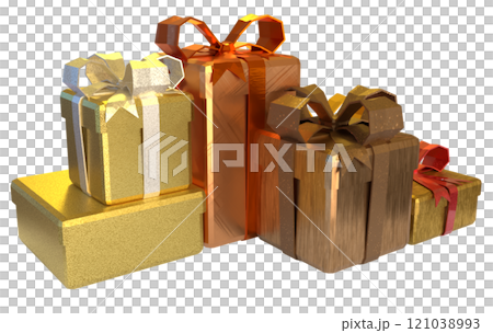 The Gift box for celebration or Holiday concept 3d rendering. The Gift box for celebration or Holiday concept 3d rendering. 121038993