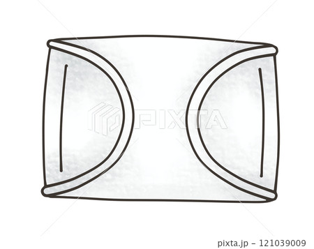 ゆるめシンプルな新品マスク アナログ風 ゆるめシンプルな新品マスク アナログ風 121039009