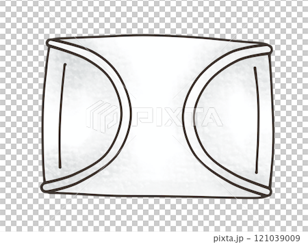 ゆるめシンプルな新品マスク アナログ風 ゆるめシンプルな新品マスク アナログ風 121039009