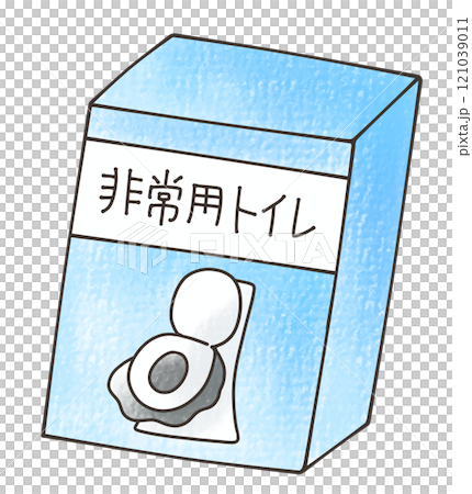 Relaxed and simple emergency toilet, analog style 121039011