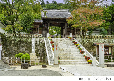 伊豆修善寺　修禅寺　山門　静岡県伊豆市 121040104