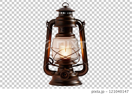 Vintage full lantern on isolate 121040147