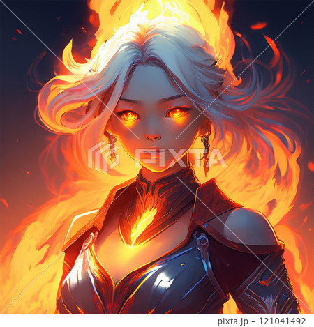 炎を操るミュータントの少女 炎を操るミュータントの少女 121041492