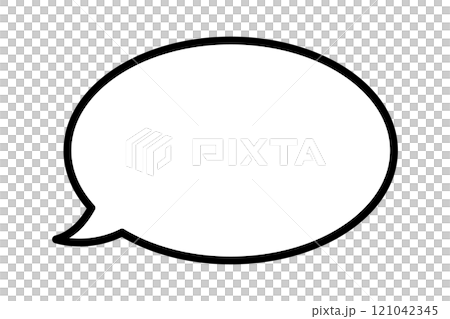 Simple speech bubble 121042345
