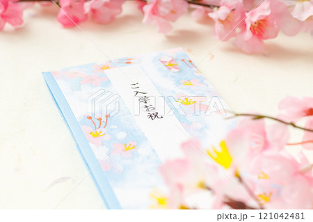 入学イメージ|桜、お祝い 入学イメージ|桜、お祝い 121042481