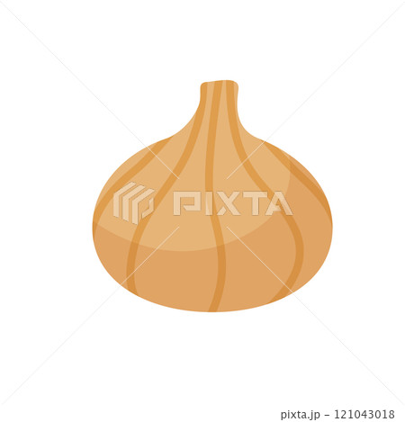アイソメトリック_立体的でかわいい玉ねぎのイラスト アイソメトリック_立体的でかわいい玉ねぎのイラスト 121043018